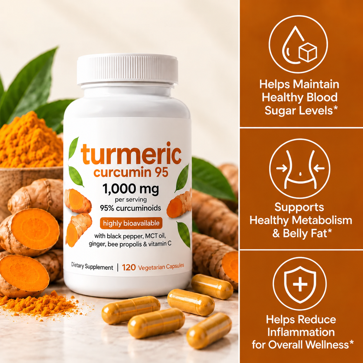 Turmeric Curcumin 95 – Blood Sugar