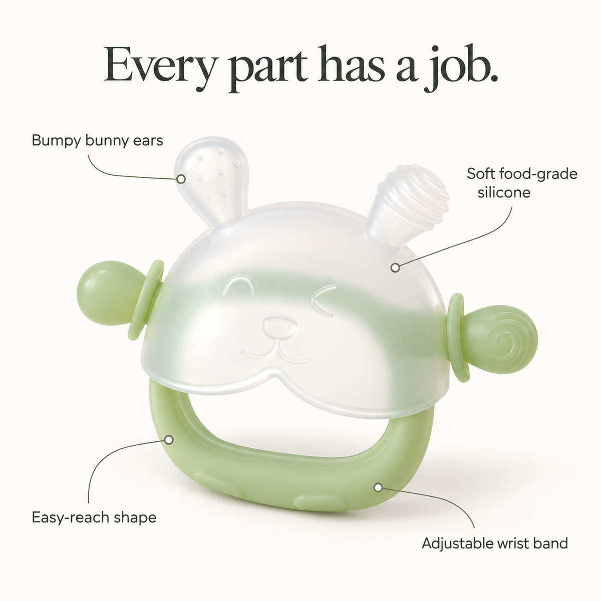 Bunny Mitt Teether